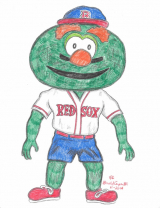 BOSTON RED SOX MASCOT "WALLY THE GREEN MONSTER"