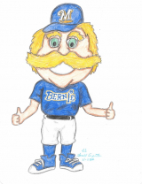 MILWAUKEE BREWERS MASCOT "THE SAUSAGES"