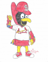 ST LOUIS CARDINALS MASCOT "RALLY SQUIRREL"